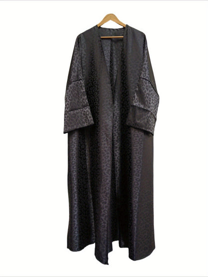 Grandes tailles - Abaya élégante grande taille à imprimé léopard